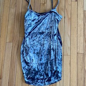 Crushed Velvet Mini Dress